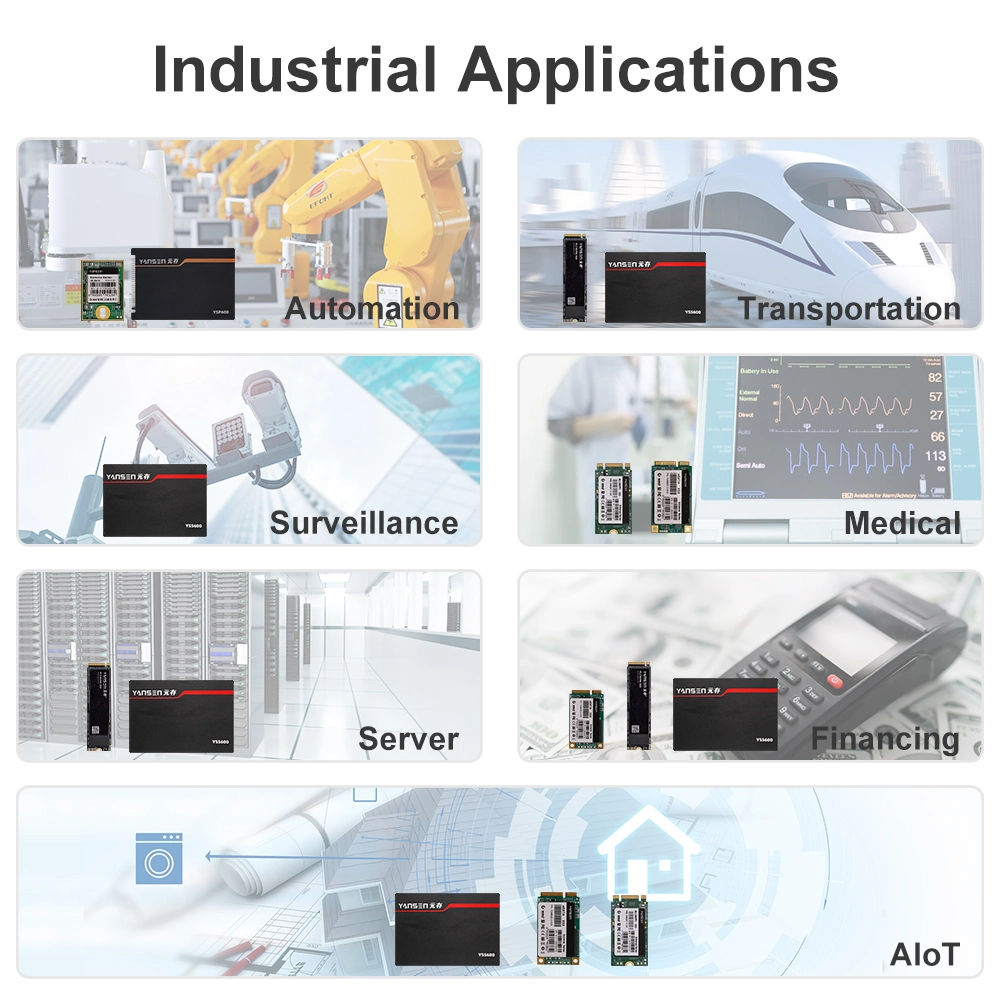Yansen 64GB to 2tb 3D Tlc Shock Resitance SSD for Ipc and Iot