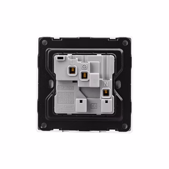 K3.2 Fabrikpreis UK PC Double Touch Home 16A 250V Intelligente elektrische Wandschalter-Lichtschaltersteckdosen